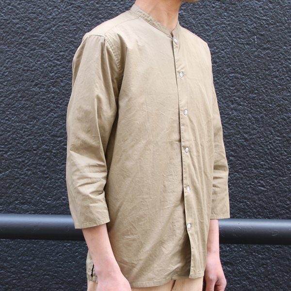 画像18: 【RE PRICE / 価格改定】コットンギャバジン マオカラー 七分袖 シャツジャケット【MADE IN JAPAN】『日本製』/ Upscape Audience