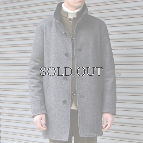 画像11: 840g ピュアウールメルトンレイズドネックコート 【送料無料】 / Audience