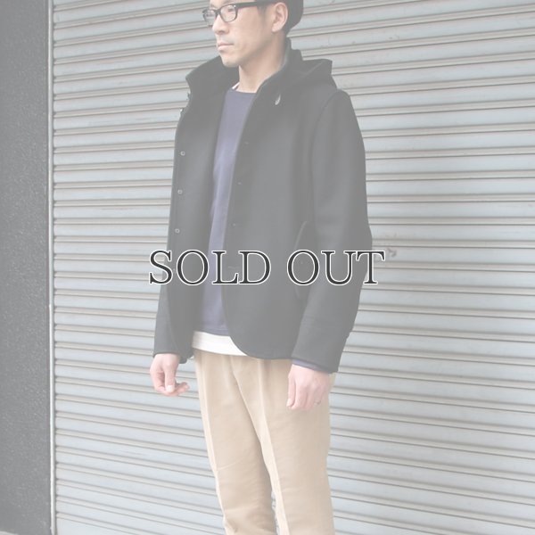 画像5: 840g ピュアウールメルトン脱着フードスタンドジャケット 【送料無料】 / Audience