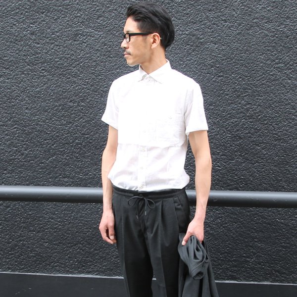 画像13: 【RE PRICE / 価格改定】Coolmax（クールマックス）ボタンダウンワイドスプレッドカラー半袖シャツ / Audience