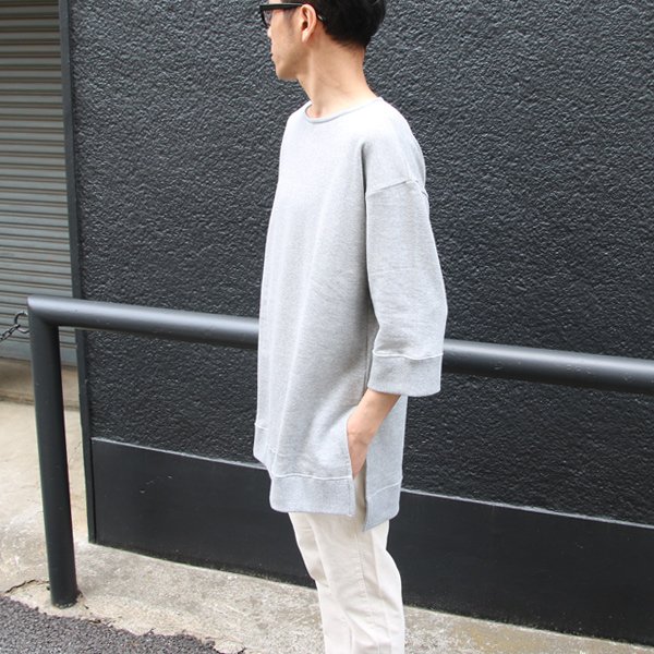 画像9: 【RE PRICE/価格改定】裏毛 サイドスリット 7/S ロング ビッグ スウェット【MADE IN JAPAN】『日本製』/ Upscape Audience