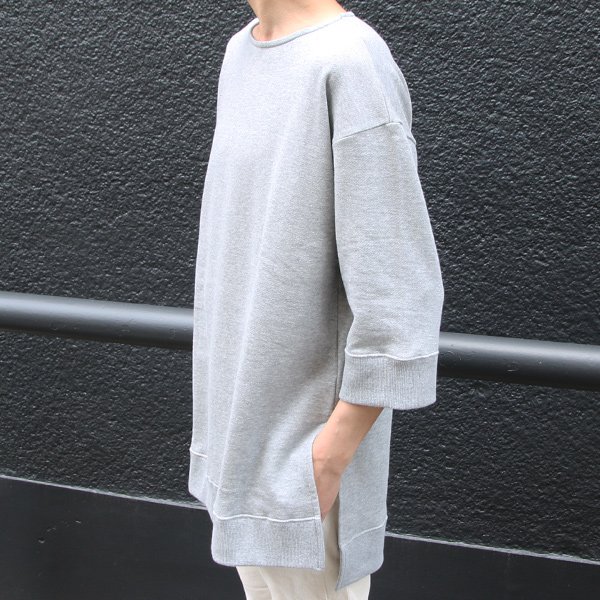 画像21: 【RE PRICE/価格改定】裏毛 サイドスリット 7/S ロング ビッグ スウェット【MADE IN JAPAN】『日本製』/ Upscape Audience