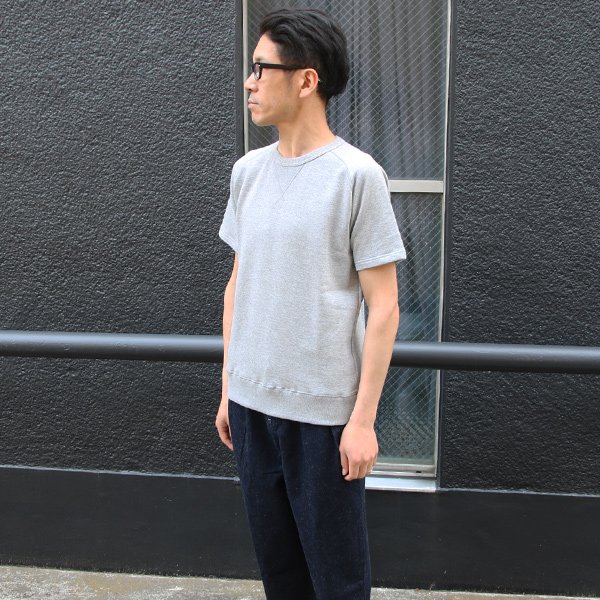 画像11: 【RE PRICE/価格改定】裏毛 ガゼット サドルショルダー S/Sスウェット【MADE IN JAPAN】『日本製』/ Upscape Audience