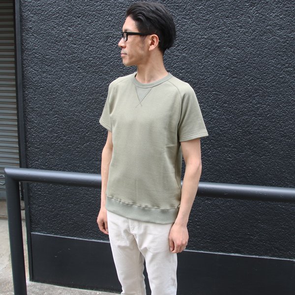 画像9: 【RE PRICE/価格改定】裏毛 ガゼット サドルショルダー S/Sスウェット【MADE IN JAPAN】『日本製』/ Upscape Audience