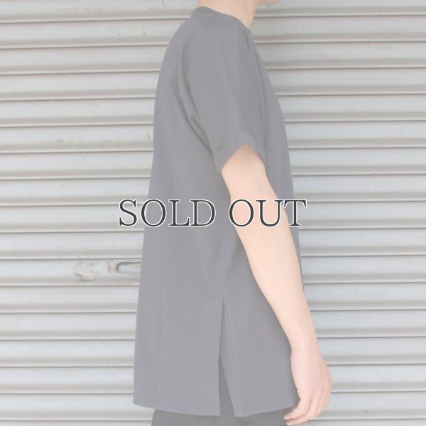 画像12: コーマ天竺クルーネックロールアップサイドスリットロングオーバーサイズ5分袖TEE【MADE IN JAPAN】『日本製』/ Upscape Audience 