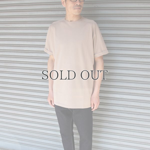 画像7: コーマ天竺クルーネックロールアップサイドスリットロングオーバーサイズ5分袖TEE【MADE IN JAPAN】『日本製』/ Upscape Audience 