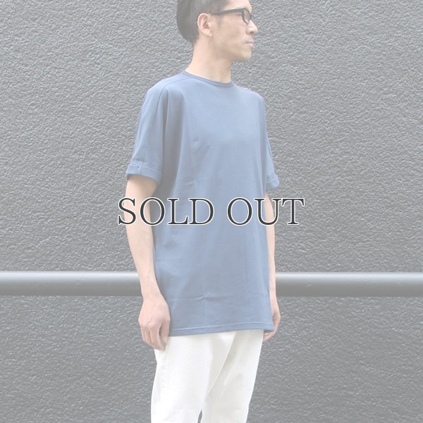 画像9: コーマ天竺クルーネックロールアップサイドスリットロングオーバーサイズ5分袖TEE【MADE IN JAPAN】『日本製』/ Upscape Audience 