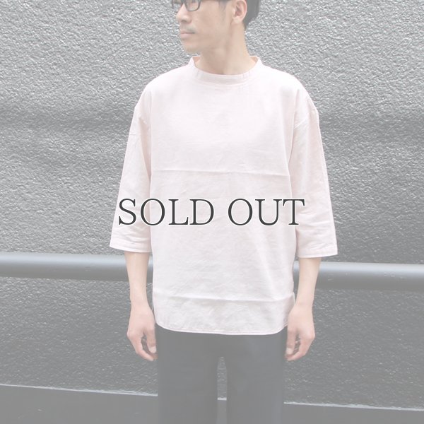 画像8: 綿麻ツイル ボトルネック サドルヘムラウンド7/SビックシャツTEE【MADE IN JAPAN】『日本製』/ Upscape Audience