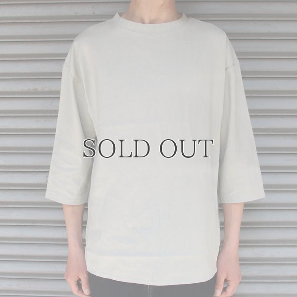 画像19: 綿麻ツイル ボトルネック サドルヘムラウンド7/SビックシャツTEE【MADE IN JAPAN】『日本製』/ Upscape Audience