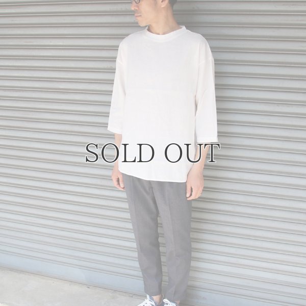 画像9: 綿麻ツイル ボトルネック サドルヘムラウンド7/SビックシャツTEE【MADE IN JAPAN】『日本製』/ Upscape Audience