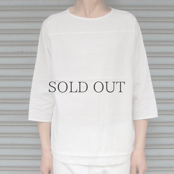 画像12: 綿麻ツイル ヘムラウンド サドルショルダー7/SオーバーサイズシャツTEE【MADE IN JAPAN】『日本製』/ Upscape Audience