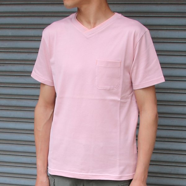 画像18: 【RE PRICE/価格改定】コーマ天竺 2TONE V/N ポケ付 S/S Tee【MADE IN JAPAN】『日本製』/ Upscape Audience