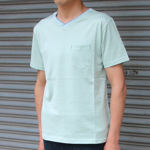 画像22: 【RE PRICE/価格改定】コーマ天竺 2TONE V/N ポケ付 S/S Tee【MADE IN JAPAN】『日本製』/ Upscape Audience