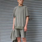 More photos1: 【RE PRICE/価格改定】コットンパイル ガゼットスウェットオーバーサイズ サイドスリット S/S Tee【MADE IN JAPAN】『日本製』/ Upscape Audience