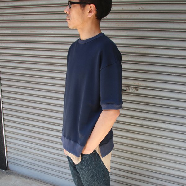 画像12: 【RE PRICE/価格改定】裏毛サイドスリット半袖ビッグスウェット【MADE IN JAPAN】『日本製』/ Upscape Audience