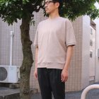 More photos3: 【RE PRICE/価格改定】コーマ天竺アシンメトリークルーネック半袖オーバーサイズスウェットTee【MADE IN JAPAN】『日本製』/ Upscape Audience 