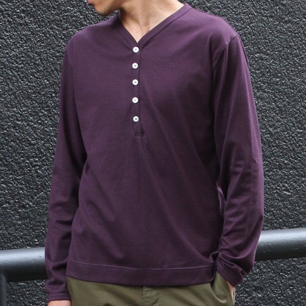 画像16: 【RE PRICE/価格改定】コーマ天竺 Vヘンリー L/S Tee【MADE IN JAPAN】『日本製』/ Upscape Audience