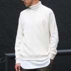 More photos3: ランダムワッフル サドルショルダー タートルネック L/S ニットソー【MADE IN JAPAN】『日本製』/ Upscape Audience