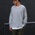 More photos1: スウェット Vネック フットボール L/S 【MADE IN JAPAN】『日本製』/ Upscape Audience