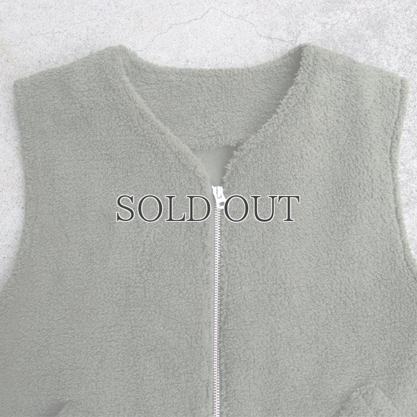 画像13: ソフトタッチ ボアフリース Vネック ZIP ベスト【MADE IN JAPAN】『日本製』/ Upscape Audience
