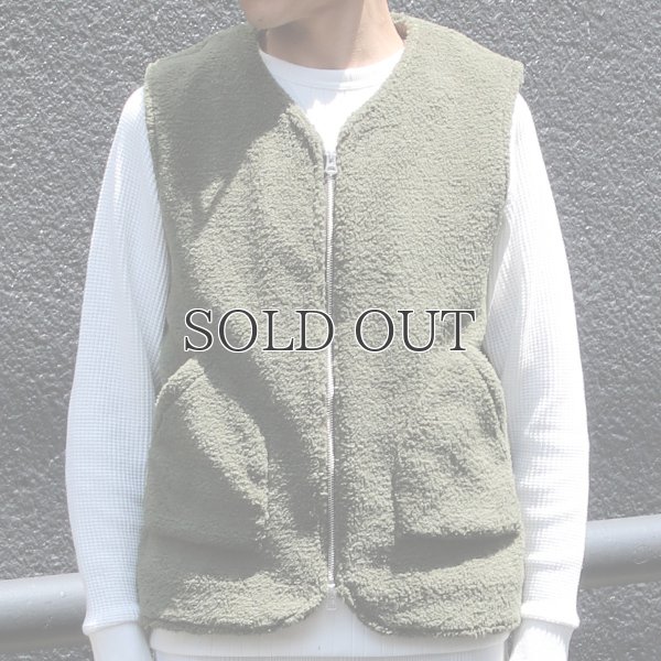 画像17: ソフトタッチ ボアフリース Vネック ZIP ベスト【MADE IN JAPAN】『日本製』/ Upscape Audience