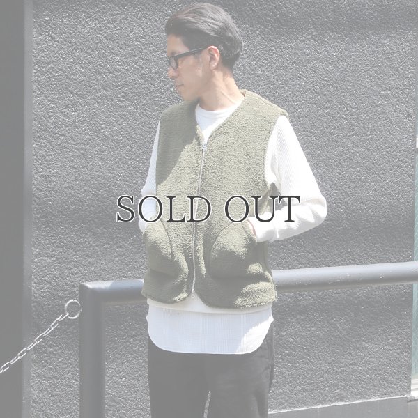 画像12: ソフトタッチ ボアフリース Vネック ZIP ベスト【MADE IN JAPAN】『日本製』/ Upscape Audience