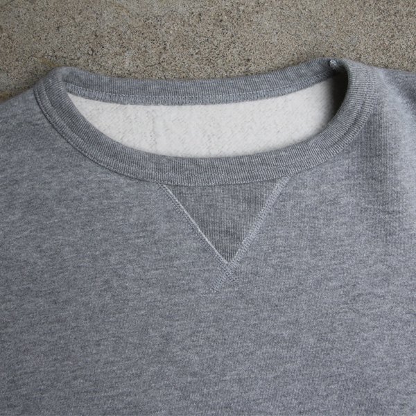 画像10: ヴィンテージ30/7裏起毛 Vガゼット クルーネック スウェット【MADE IN TOKYO】『東京製』/ Upscape Audience