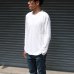 画像16: ランダムワッフル ヘムラウンドVネック　L/S　ニットソー【MADE IN JAPAN】『日本製』/ Upscape Audience