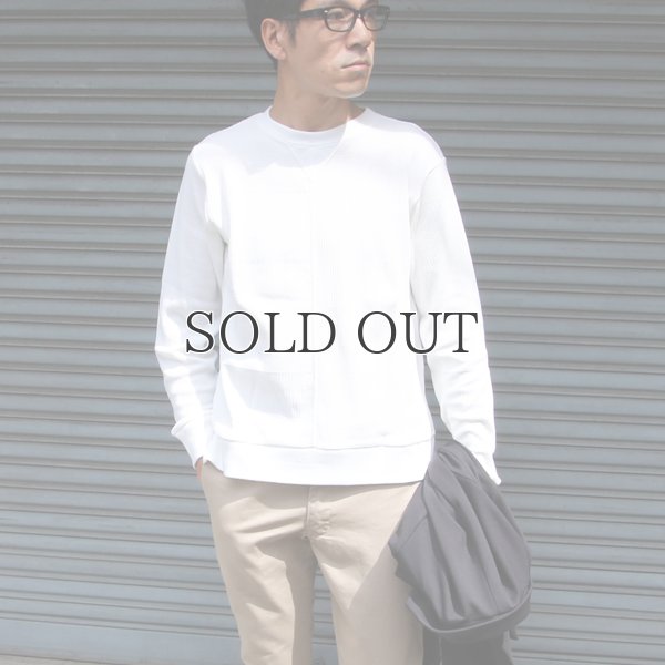 画像9: BOROライク ランダムワッフル ガゼットクルーネックニット【MADE IN JAPAN】『日本製』/ Upscape Audience