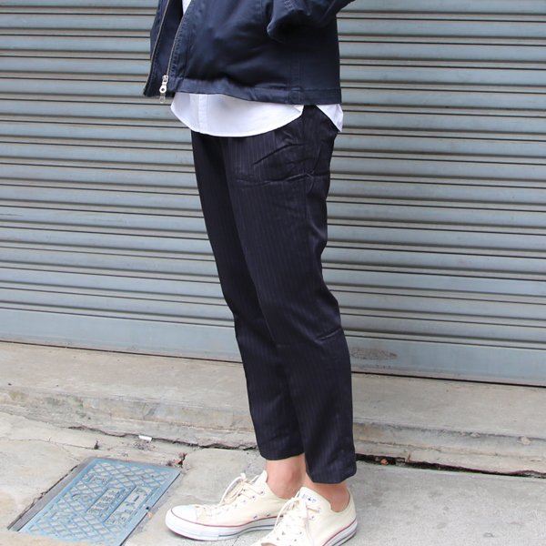 画像9: 【RE PRICE/価格改定】サマーウール調ツイルストレッチ2タックイージーアンクルパンツ【MADE IN JAPAN】『日本製』/ Upscape Audience