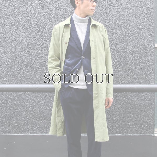 画像6: ヴィンテージナイロンオックス ルーズフィット ステンカラーロングコート【MADE IN JAPAN】『日本製』/ Upscape Audience