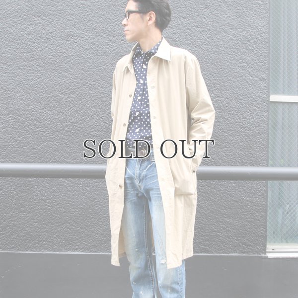 画像5: ヴィンテージナイロンオックス ルーズフィット ステンカラーロングコート【MADE IN JAPAN】『日本製』/ Upscape Audience