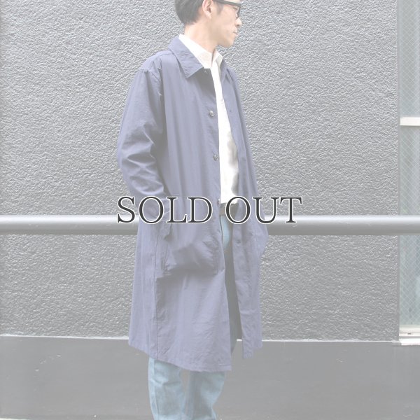 画像7: ヴィンテージナイロンオックス ルーズフィット ステンカラーロングコート【MADE IN JAPAN】『日本製』/ Upscape Audience