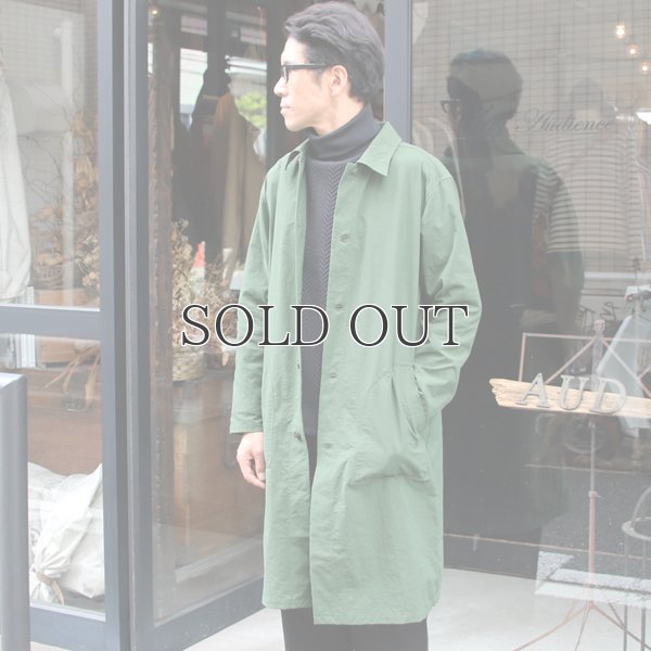 画像8: ヴィンテージナイロンオックス ルーズフィット ステンカラーロングコート【MADE IN JAPAN】『日本製』/ Upscape Audience