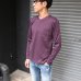 画像9: 【RE PRICE/価格改定】コーマ天竺 2TONE Vネック ポケ付き L/S Tee【MADE IN JAPAN】『日本製』/ Upscape Audience