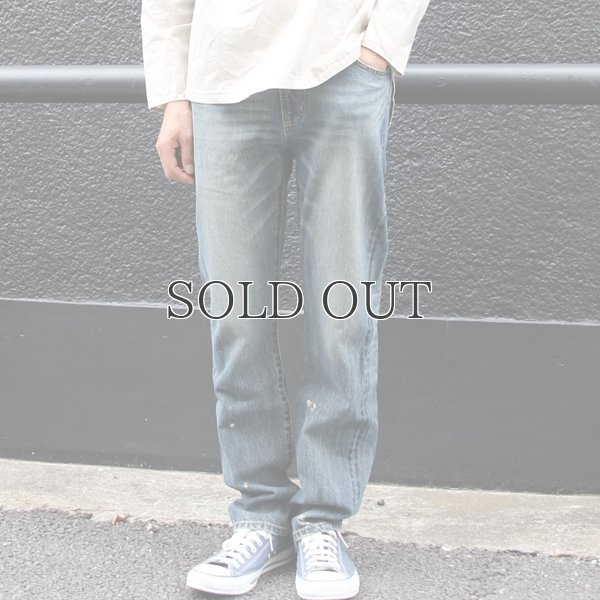 画像3: ヴィンテージ加工ストレートセルヴィッチデニムパンツ / Audience