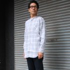 More photos2: フランネルチェックバンドカラーロング長袖_Shirts【MADE IN JAPAN】『日本製』/ Upscape Audience