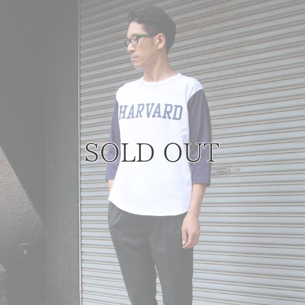 画像7: オールドプリント"HARVARD"ヴィンテージセットインベースボールアンダーTEE / Audience
