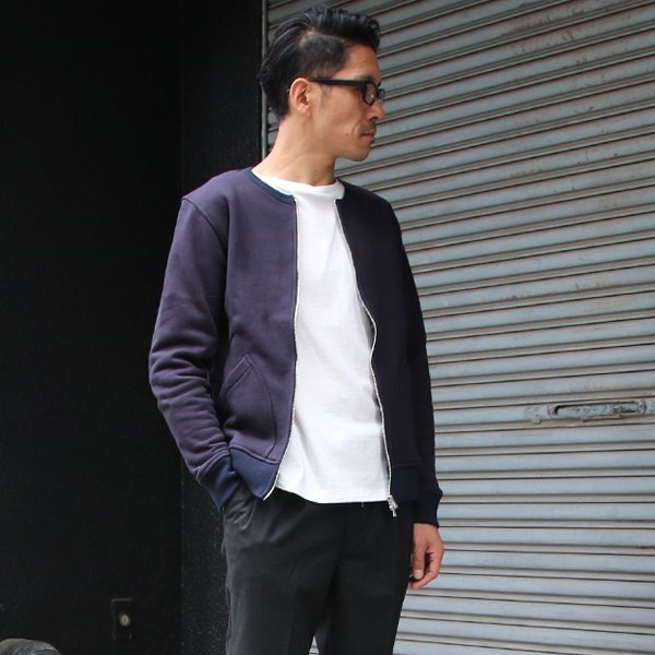 画像8: 【RE PRICE / 価格改定】ヘビーウェイト裏毛クルーネックブルゾン【MADE IN JAPAN】『日本製 / Upscape Audience