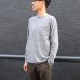 画像6: 吊り編み天竺オーバーラップC/N グラスポケ付き L/S Tee【MADE IN TOKYO】『東京製』/ Upscape Audience