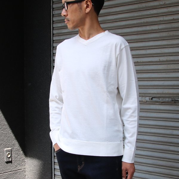 画像9: 【RE PRICE/価格改定】吊り編み天竺V/ネック L/S Tee【MADE IN TOKYO】『東京製』/ Upscape Audience