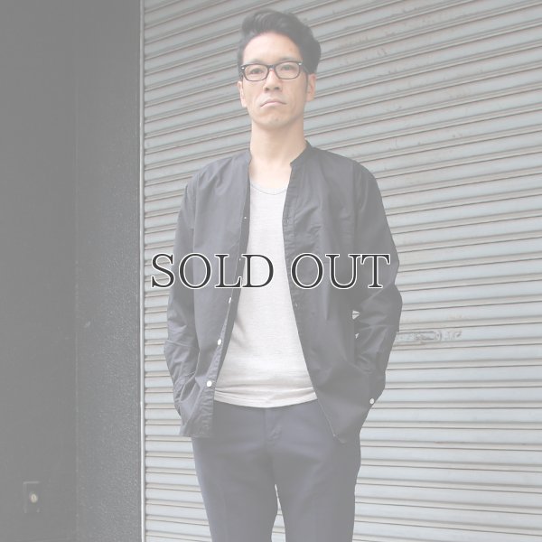 画像13: 【RE PRICE / 価格改定】タイプライターVネックバンドカラー L/S シャツ【MADE IN JAPAN】『日本製』/ Upscape Audience