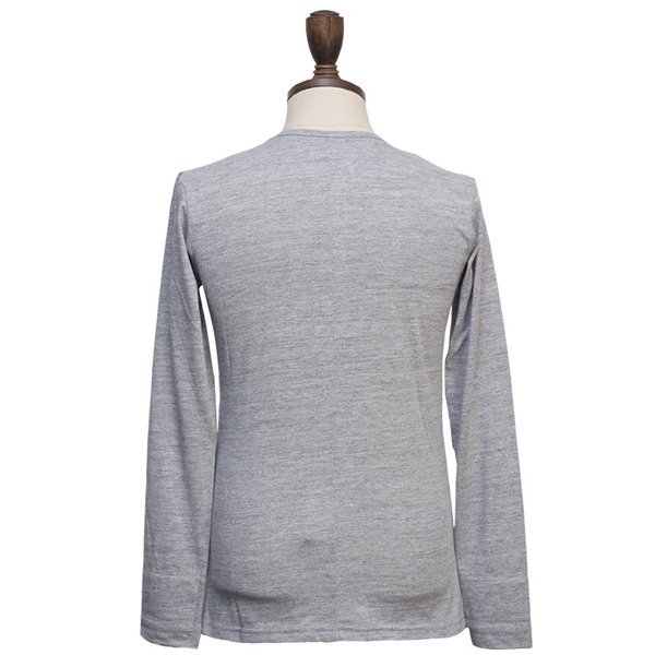 画像12: 【RE PRICE / 価格改定】ガラガラ紡Vネック長袖カットソー【MADE IN JAPAN】『日本製』/ Upscape Audience