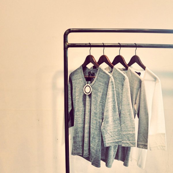 画像8: 【RE PRICE / 価格改定】ガラガラ紡Uネック7分袖カットソー【MADE IN JAPAN】『日本製』/ Upscape Audience