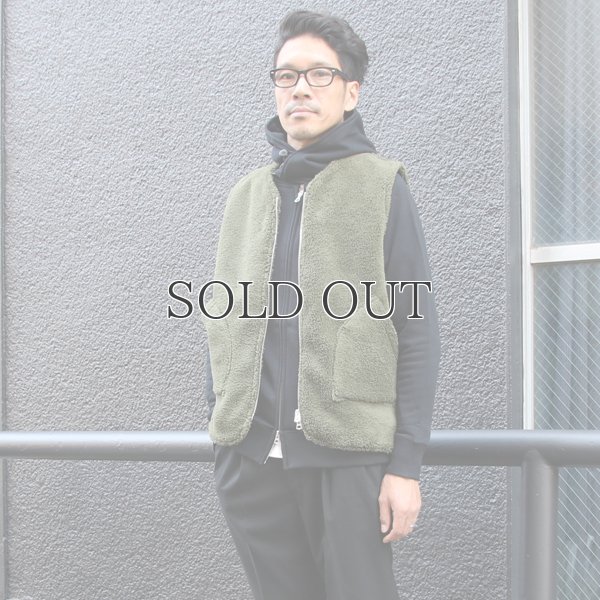 画像10: ソフトタッチ ボアフリース Vネック ZIP ベスト【MADE IN JAPAN】『日本製』/ Upscape Audience