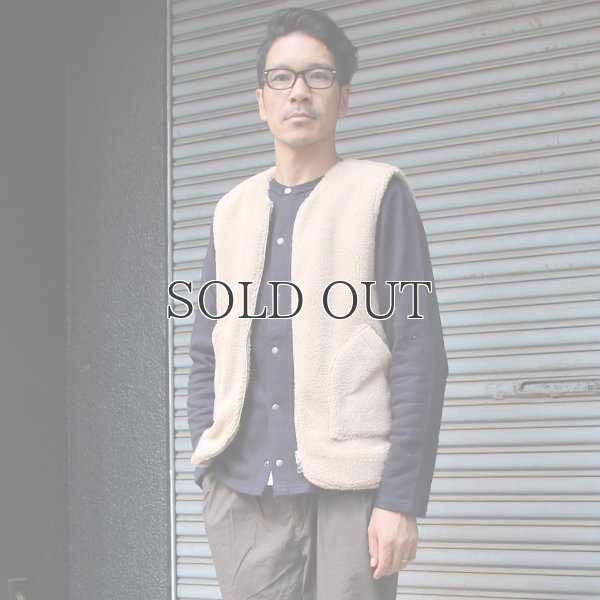 画像8: ソフトタッチ ボアフリース Vネック ZIP ベスト【MADE IN JAPAN】『日本製』/ Upscape Audience