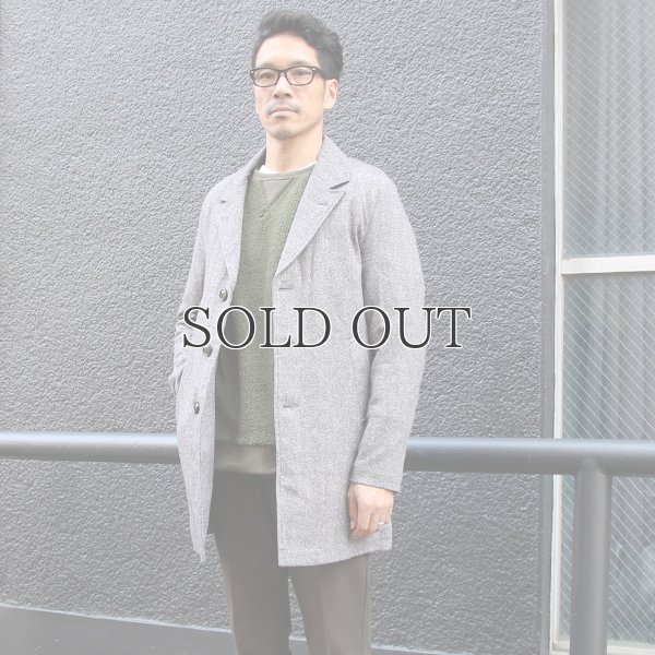 画像4: ネップウールツイードキルトスタンドカラーコート【送料無料】 / Audience