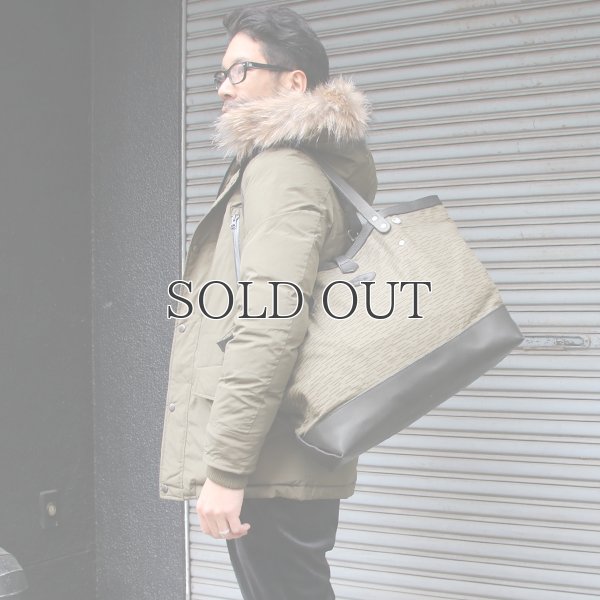 画像15: デッドストックレインカモテント生地×Leather Travel Tote Bag 【送料無料】 / Upscape Audience VASCO