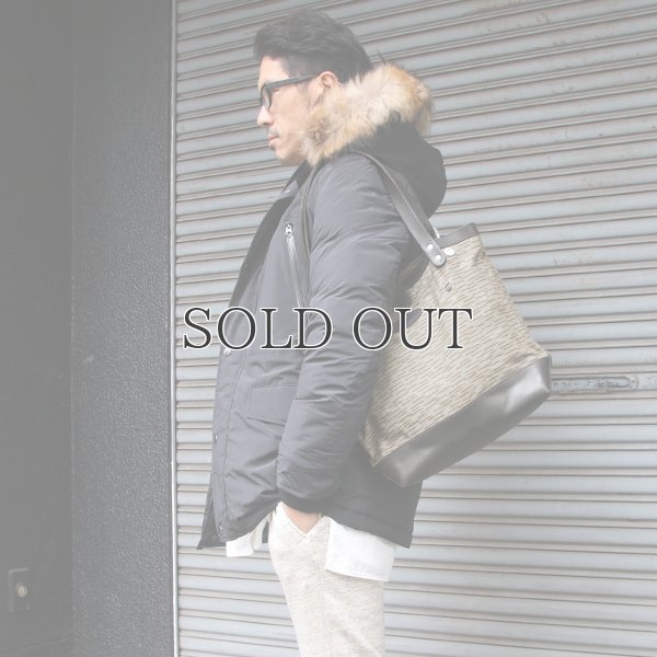 画像9: デッドストックレインカモテント生地×Leather Travel Mini Tote Bag 【送料無料】 / Upscape Audience VASCO