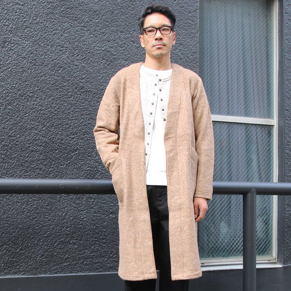 画像8: 【RE PRICE / 価格改定】スライバーニットミルドキモノガウンコート【MADE IN JAPAN】『日本製』/ Upscape Audience